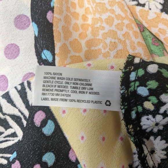 Rixo X Target Patchwork Slip Dress Multicolored S - Picture 8 of 8